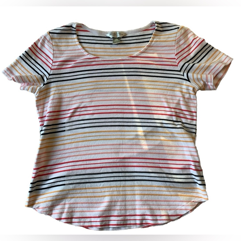 Christopher & Banks Multi-Stripe Shirt (Petite/Medium)